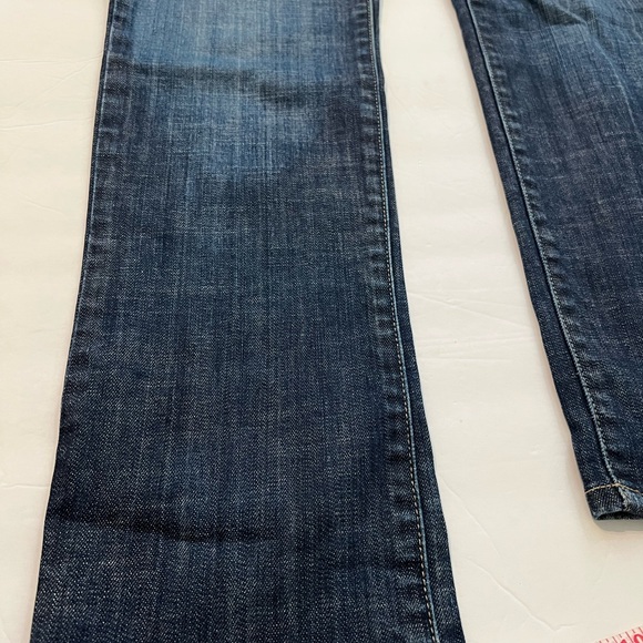 Chico’s Platinum Jeans 0 Short Womens Blue Denim Size 4 Short Straight Leg - Picture 5 of 10